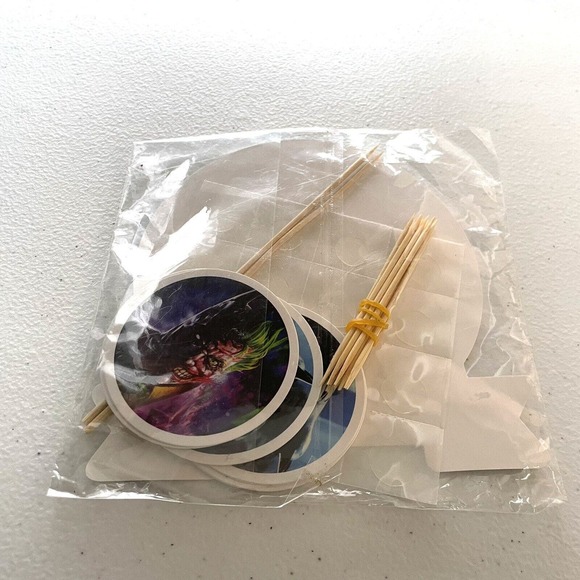 Batman Happy Birthday Cake and Cupcake Toppers Supplies Decorations Paper - Picture 3 of 3